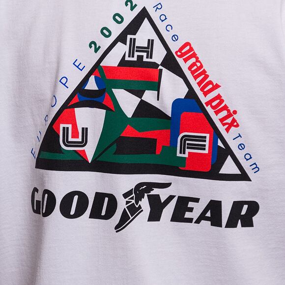 Triko HUF × GOODYEAR Grand Prix Triple Triangle T-Shirt White