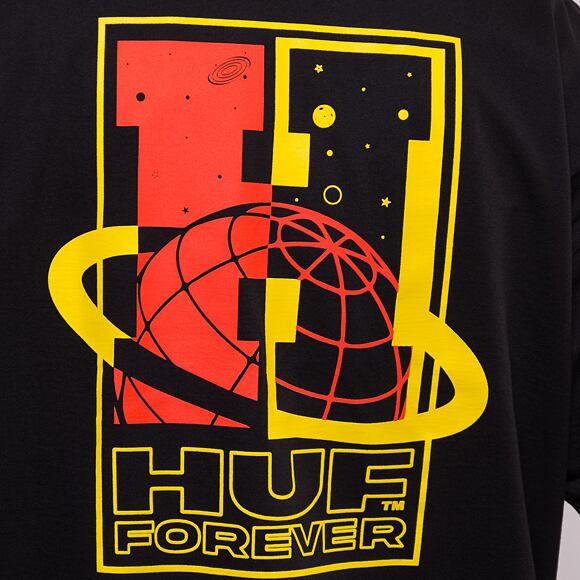 Triko HUF Galaxywide T-Shirt Black