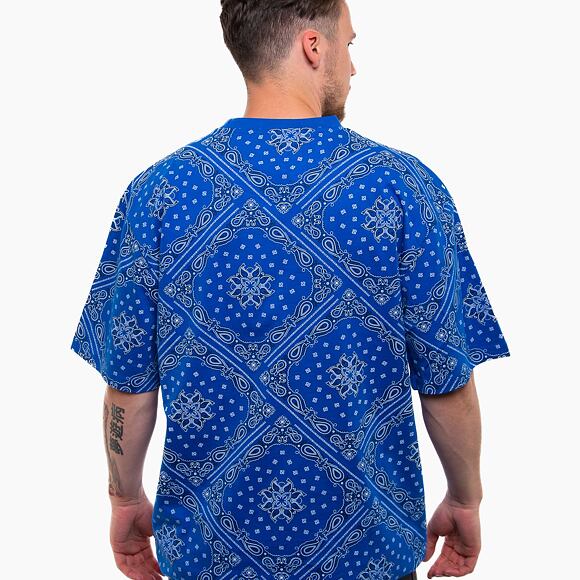 Triko Karl Kani Small Signature Paisley Tee blue/black/white