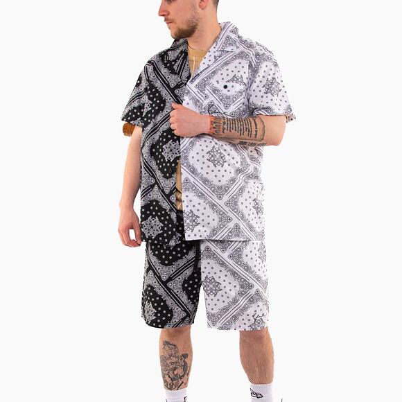 Kraťasy Karl Kani Small Signature Paisley Block Resort Shorts black/white