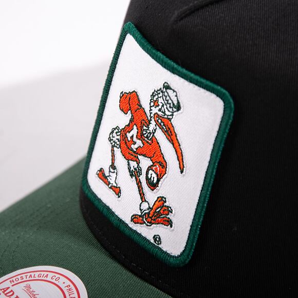 Kšiltovka Mitchell & Ness Ncaa Truck It Trucker Miami Black