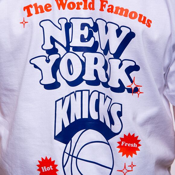 Triko Mitchell & Ness NBA Merch Take Out Tee Knicks White