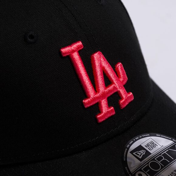 Kšiltovka New Era 9FORTY MLB League Essential Los Angeles Dodgers Black / Lava Red