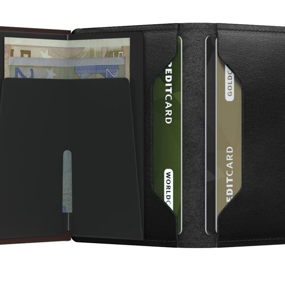 Peněženka Secrid Slimwallet Original Black & Brown