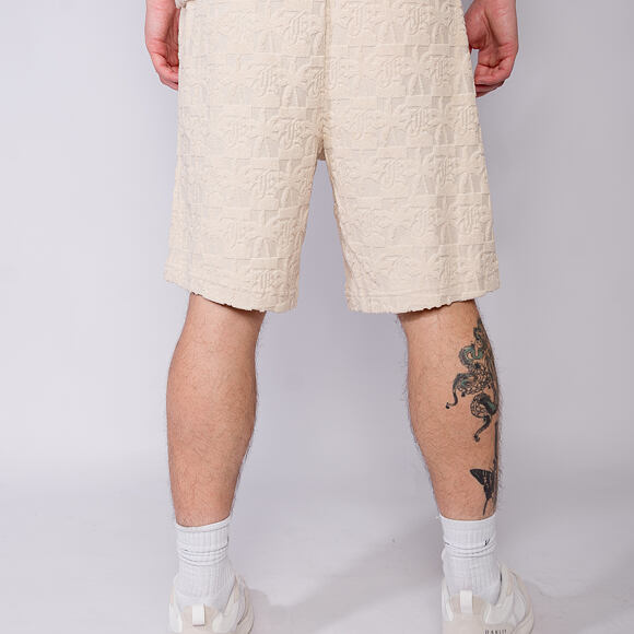 Kraťasy - Og Aop Terry Cloth Shorts - Beige