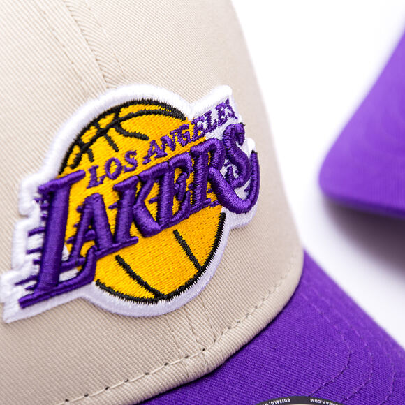 Dětská Kšiltovka New Era - NBA Color Block 9FORTY - LA Lakers - Stone / Purple