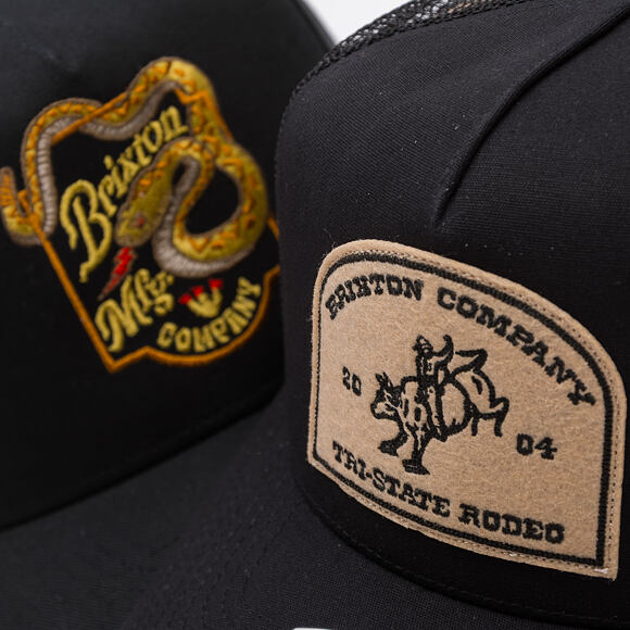 Kšiltovka Brixton - Danforth C Np Mp Trucker Hat - Black/Black