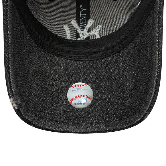 Dámská Kšiltovka New Era - MLB Wash & Distressed Denim 9TWENTY - NY Yankees - Black