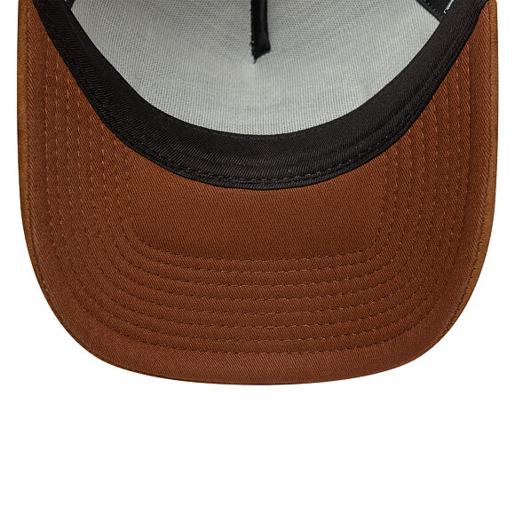Kšiltovka New Era - Western Oval Patch Foam 9FORTY Trucker - Stone / Auburn