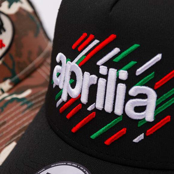 Kšiltovka New Era - PIAGGIO Print 9FORTY Trucker - Black