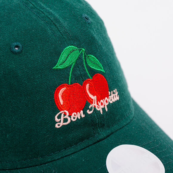 Dámská Kšiltovka New Era - Phrase - Bon Appétit 9TWENTY - Dark Green