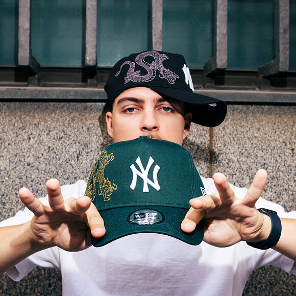 Kšiltovka New Era - MLB Snake Icon 9FORTY A-Frame - NY Yankees - Black