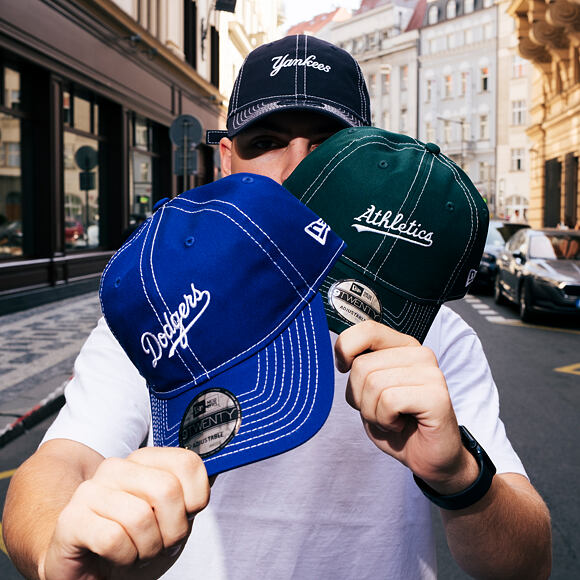 Kšiltovka New Era - MLB Contrast Stitch 9TWENTY - NY Yankees - Navy / White