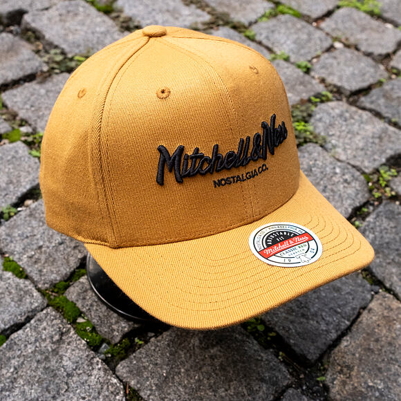 Kšiltovka Mitchell & Ness - Pinscript Classic Red - Own Brand - Mustard/Black