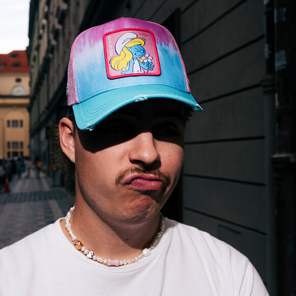 Kšiltovka Capslab - Smurfs trucker