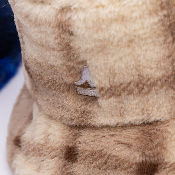 Klobouk Kangol - Faux Fur Bucket - Beige Multi Plaid