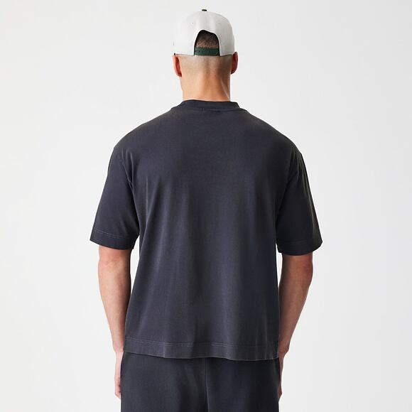 Triko New Era - Branded Washed Oversized Tee - Black