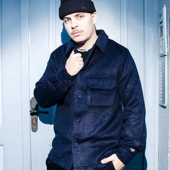 Bunda New Era - Branded Shacket - Navy