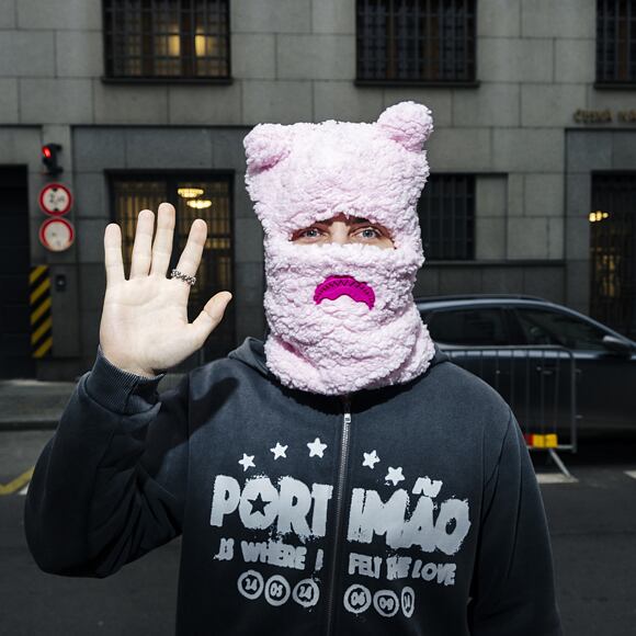 Kukla Sprayground Pink Fleece Bear Ears Ski Mask