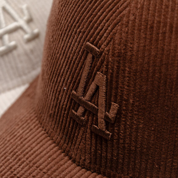 Kšiltovka New Era - MLB Cord 9FORTY M-CROWN - LA Dodgers - Chestnut Brown