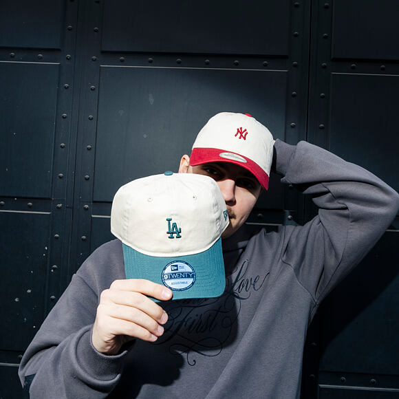 Kšiltovka New Era - MLB Mini Logo 9TWENTY - NY Yankees - Cream