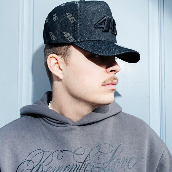 Kšiltovka New Era - Valentino Rossi VR46 Denim 9FORTY Trucker - VR46 - Black