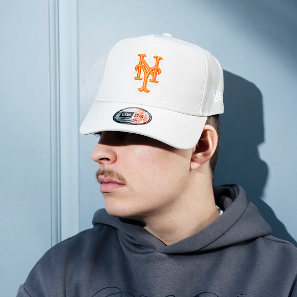 Kšiltovka New Era - MLB Outline Script 9FORTY A-Frame - NY Mets - Stone