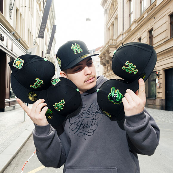 Kšiltovka New Era - MLB 2026 St. Patrick Day 59FIFTY - Baltimore Orioles - Black