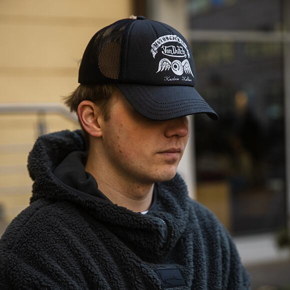 Kšiltovka Von Dutch - Trucker - VD MC - Dark Grey