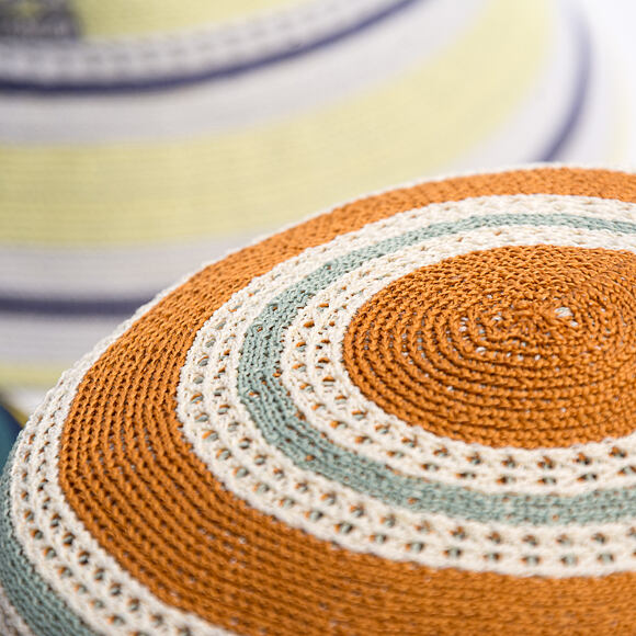 Klobouk Kangol - Tropic Resort Stripe Lahinch - Rustic Caramel Multi