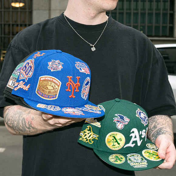 Kšiltovka New Era - MLB All Over Logo 59FIFTY - NY Mets - Team Color