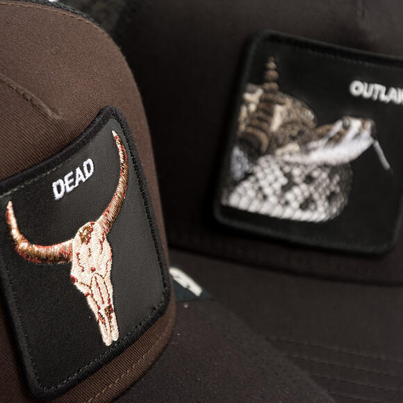 Kšiltovka Goorin - Dead Skull Trucker - Ground / Void
