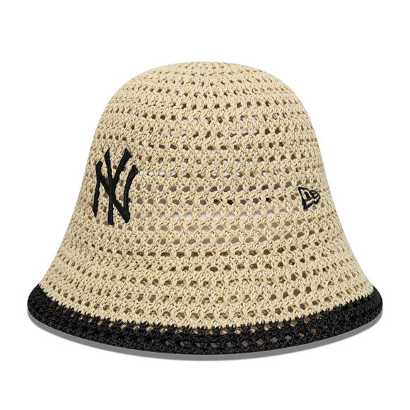 Dámský Klobouk New Era - MLB Explorer Bucket Explorer Bucket - NY Yankees - Stone / Black