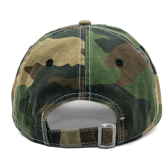 Kšiltovka New Era - MLB Distressed Woodland 9TWENTY - LA Dodgers - Green