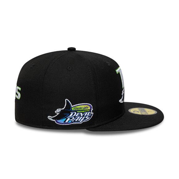 Kšiltovka New Era - MLB IMAGE DROP 59FIFTY - Tampa Bay Rays - Black