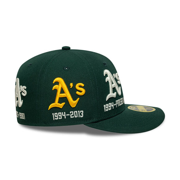 Kšiltovka New Era - MLB IMAGE DROP All-Over 59FIFTY Low Profile - Oakland Athletics - Green