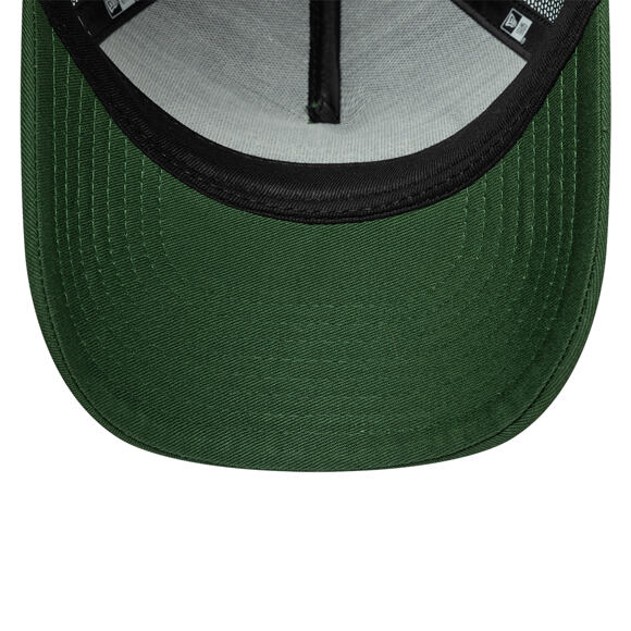 Dětská Kšiltovka New Era - Branded Oval Patch 9FORTY A-Frame Trucker - Cilantro Green / Soft Grass