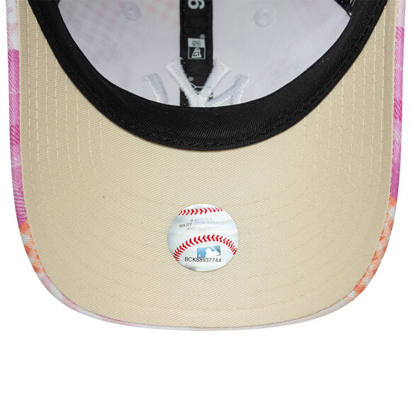 Dětská Kšiltovka New Era - MLB Patchwork 9TWENTY - NY Yankees - Blush Pink / Fuchsia