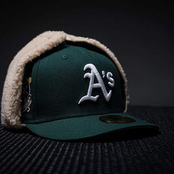 Kšiltovka New Era - MLB World Series Dog-Ear 59FIFTY - Oakland Athletics - Green