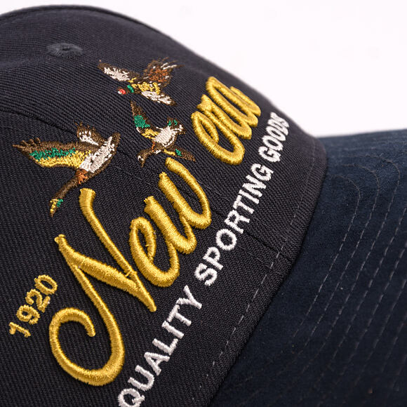 Kšiltovka New Era - Branded Suede Pre-Curved 9FIFTY - Navy