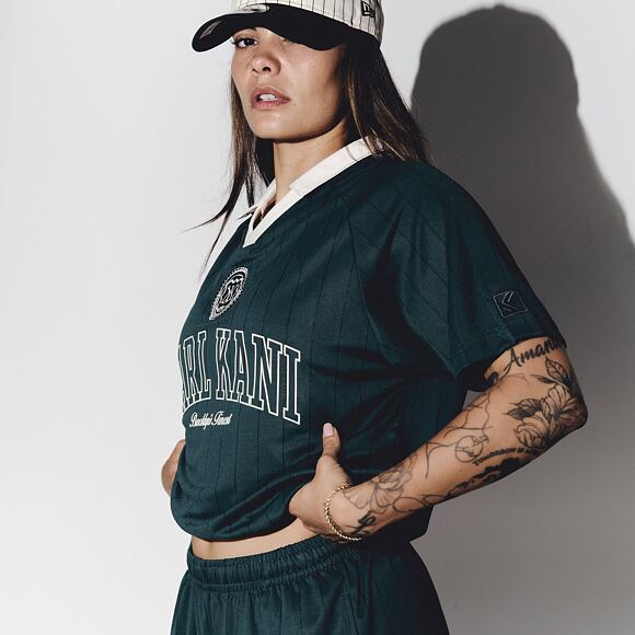 Kšiltovka New Era - MLB Pinstripe 9TWENTY - Oakland Athletics - Dark Green