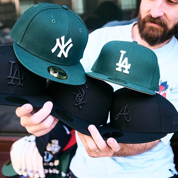 Kšiltovka New Era - MLB League Essential 59FIFTY - NY Yankees - Green / White