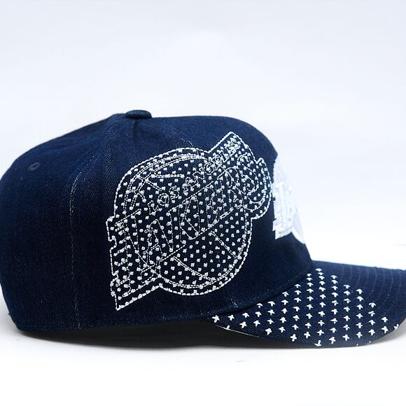 Kšiltovka Mitchell & Ness - NBA Run Stitch Pro Snapback - Los Angeles Lakers - Blue