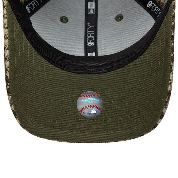 Dámská Kšiltovka New Era - MLB Houndstooth 9FORTY M-CROWN - LA Dodgers - New Olive
