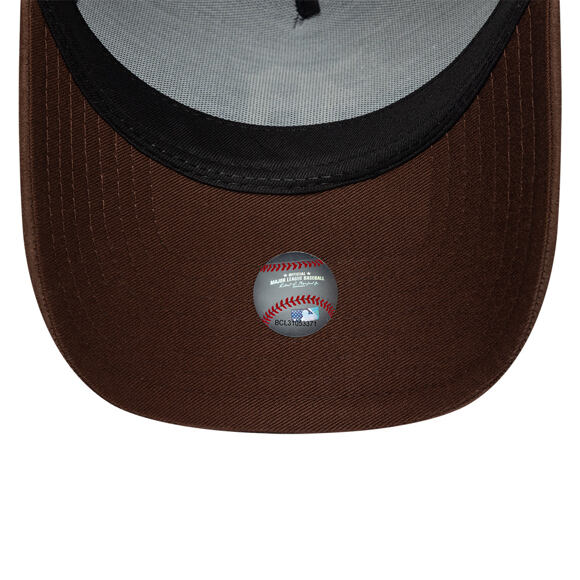 Kšiltovka New Era - MLB Suede Visor 9FORTY A-Frame - Detroit Tigers - Navy / Chestnut Brown