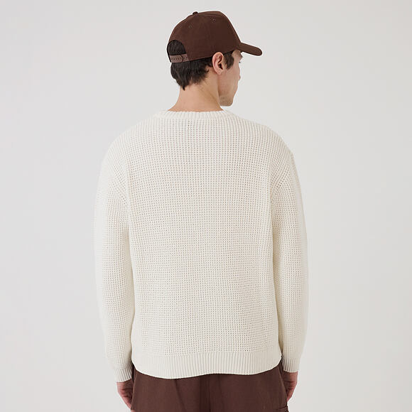 Mikina New Era - MLB Waffle Knit Crew - LA Dodgers - Off White