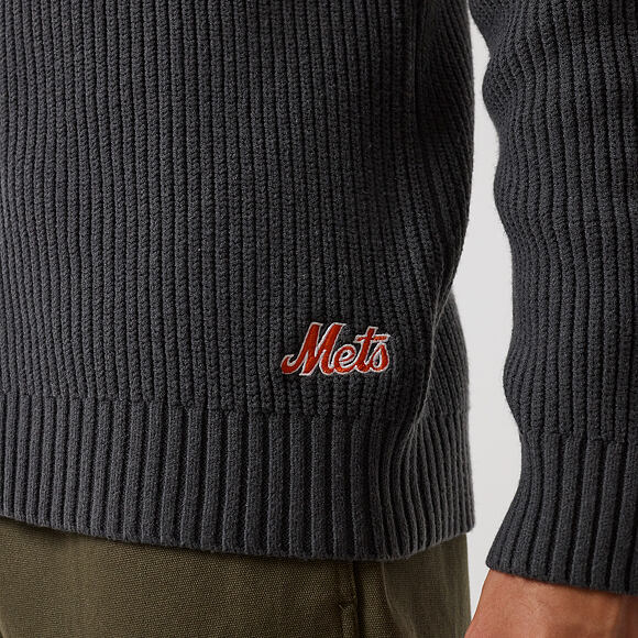 Svetr New Era - MLB Zip Knitwear - NY Mets - Steel