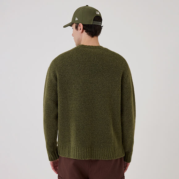 Svetr New Era - Branded Simple Knit Crew - New Olive