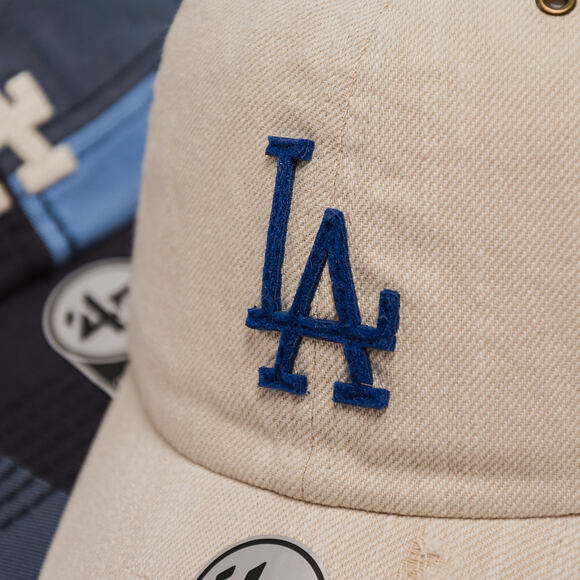 Kšiltovka '47 Brand - MLB Worn In Cooperstown CLEAN UP - LA Dodgers