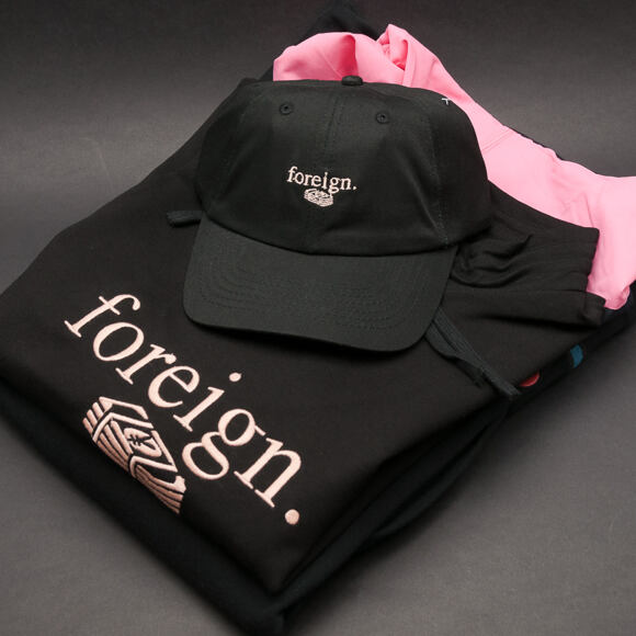 Mikina Pink Dolphin Foreign Pullover Black